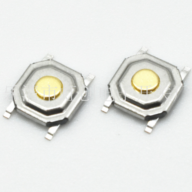 贴片轻触开关 4*4*1.5 铜头四脚防水轻触开关 5.2*5.2*1.5mm轻触