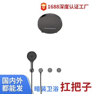 A Complete Set of Concealed Showerheads, Constant Temperature Ceiling Storage Racks, Bathroom and Toilet Cross-Border Hotel Projects