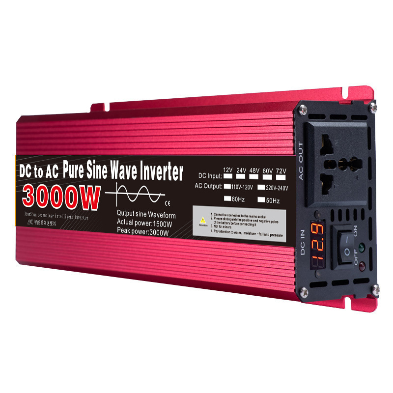 Jianshun Pure Sine Wave Inverter 12V24V48V60V to 220V1000W1600W2200W3000W Household Jianshun Pure Sine Wave Inverter 12V24V48V60V to 220V1000W1600W2200W3000W Household