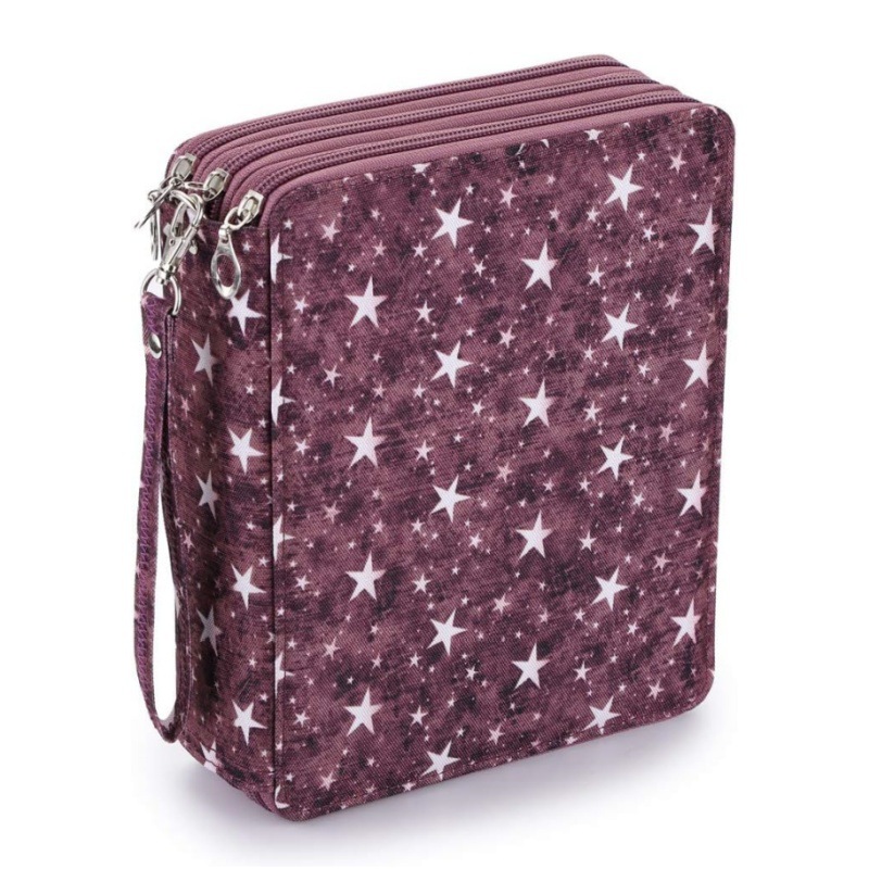 Estuche de lápices para estudiantes de gran capacidad 2024, 120 agujeros, suministros de pintura artística, bolsa de almacenamiento de lápices multifuncional