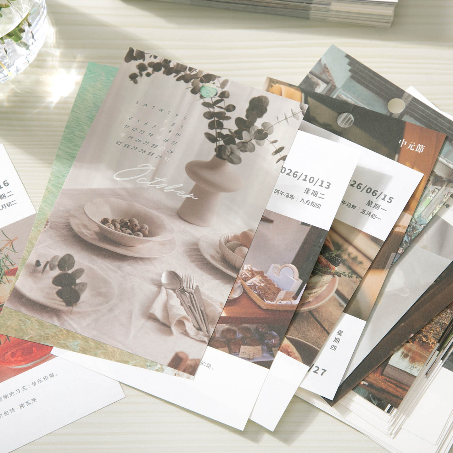 Xinmo 2026 · Calendario de 365 días Calendario de decoración de escritorio de estilo simple Plan de oficina Calendario de escritorio básico de negocios