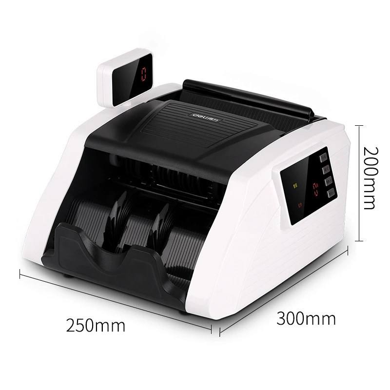 Счётчик денег 得力 Money counting machine smart C-type money counting machine banknote detector money counting machine small office commercial RMB