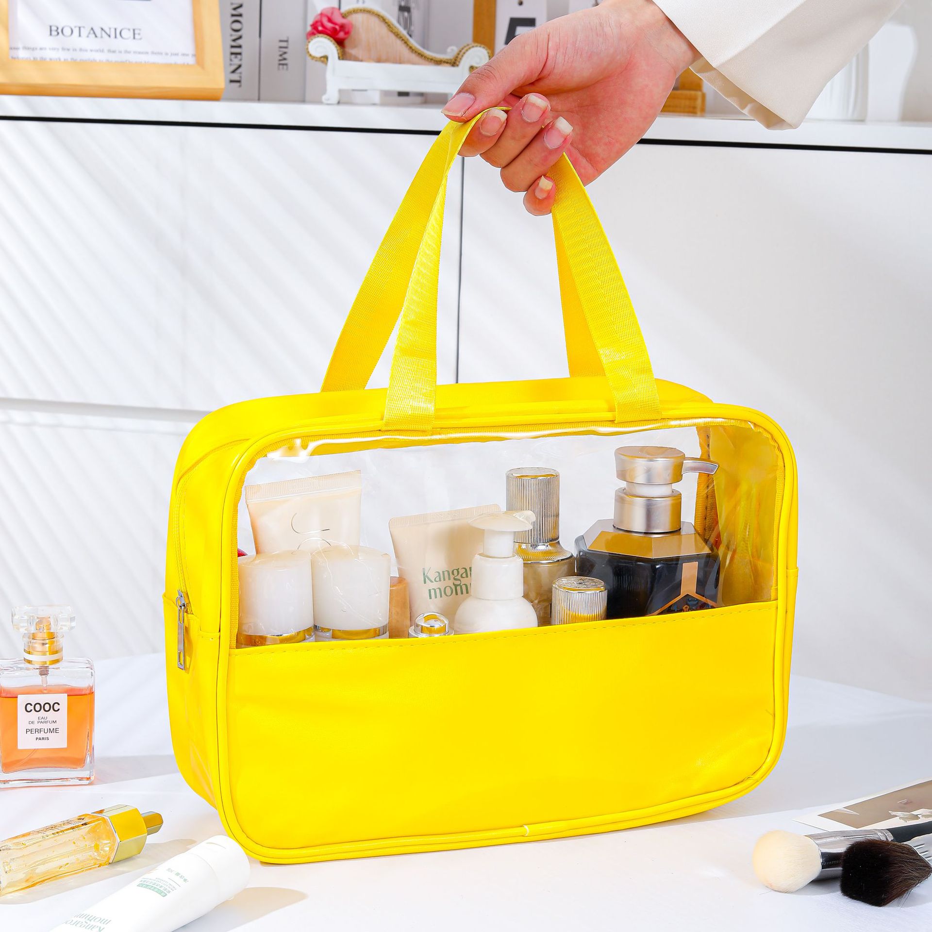 Bolsa de baño portátil de alta calidad, baño portátil, natación, playa, viaje, bolsa de almacenamiento de artículos de higiene y maquillaje de gran capacidad