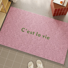 韩式INS丝圈地垫入户门耐脏耐磨易打理pvc玄关大门口地毯一件代发