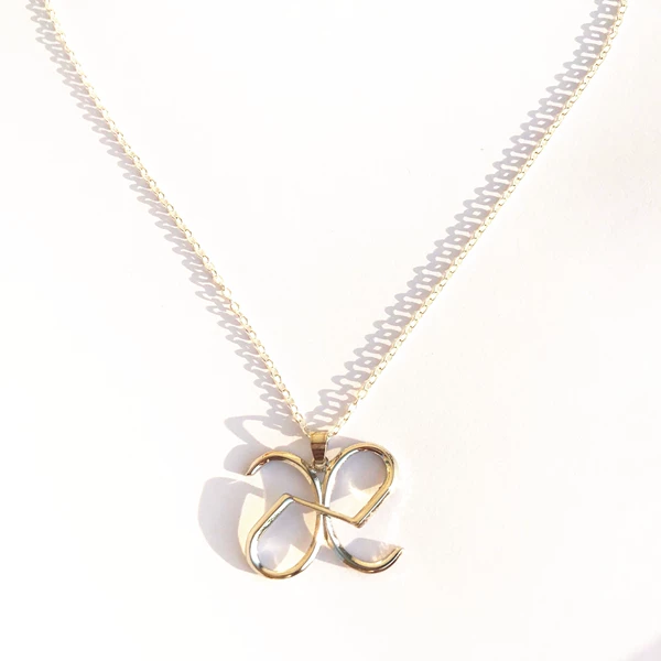 Necklace with letters