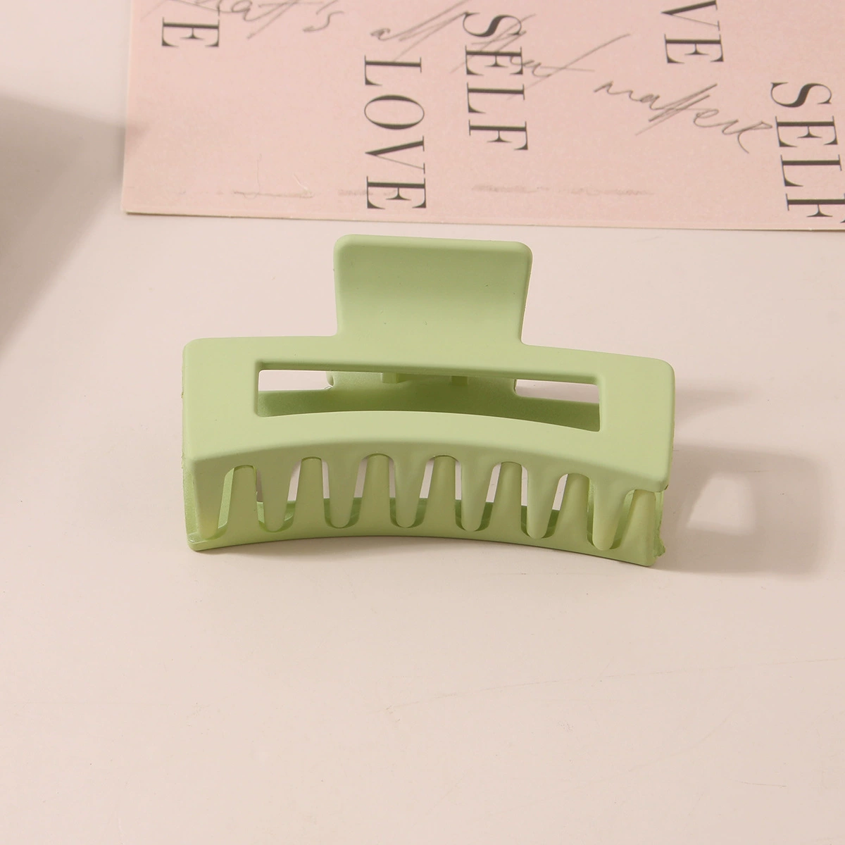 (Cross-border trading), rectangular matte crab pin, big shark, hairgrip, Amazon, simple and elegant design