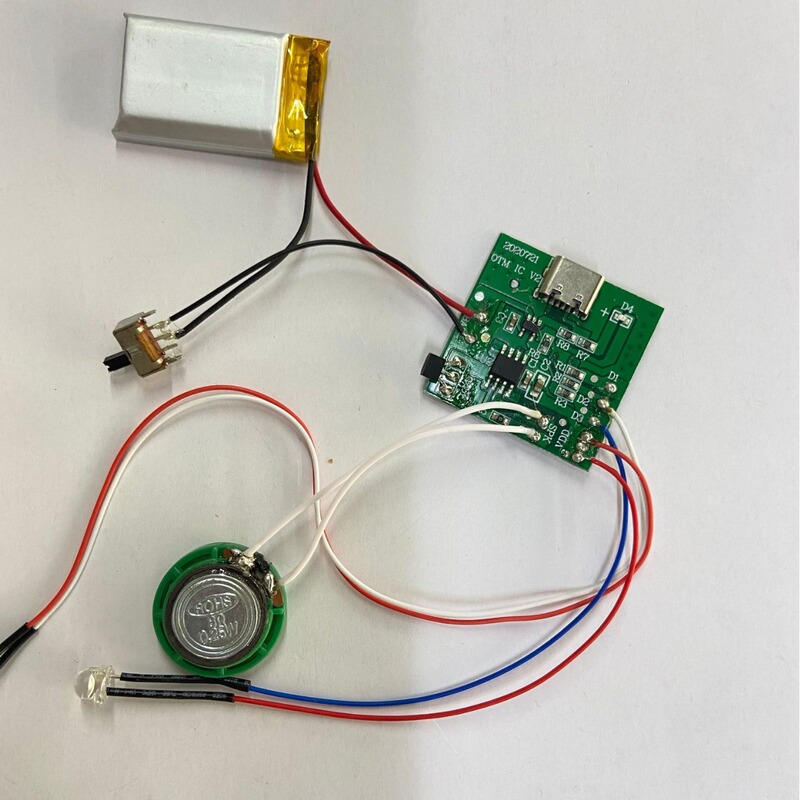 電子コアモジュール磁気制御充電可能リチウム電池発光音声モジュールプラスチックぬいぐるみledランプ|undefined