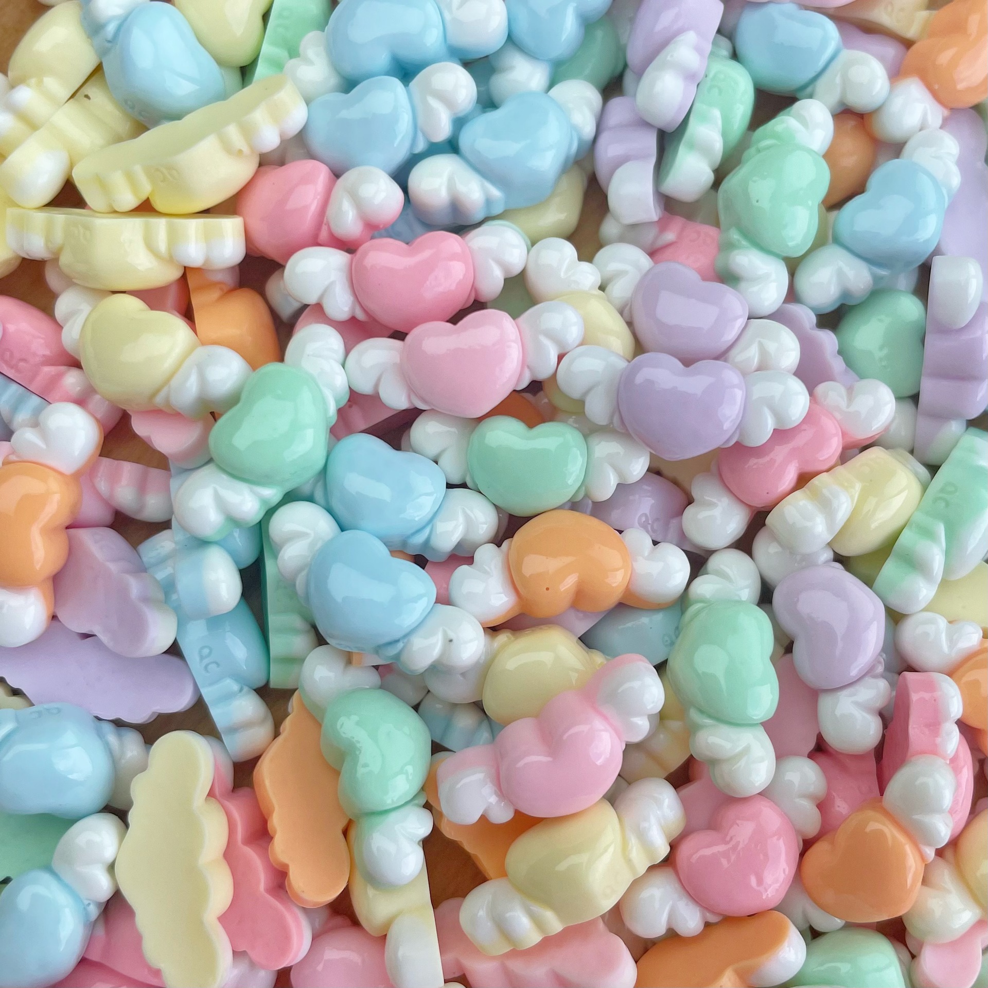 Mini brillante accesorios de resina caramelo flor paraguas tamaño pequeño uñas arte DIY joyería crema pegamento borde a juego horquilla