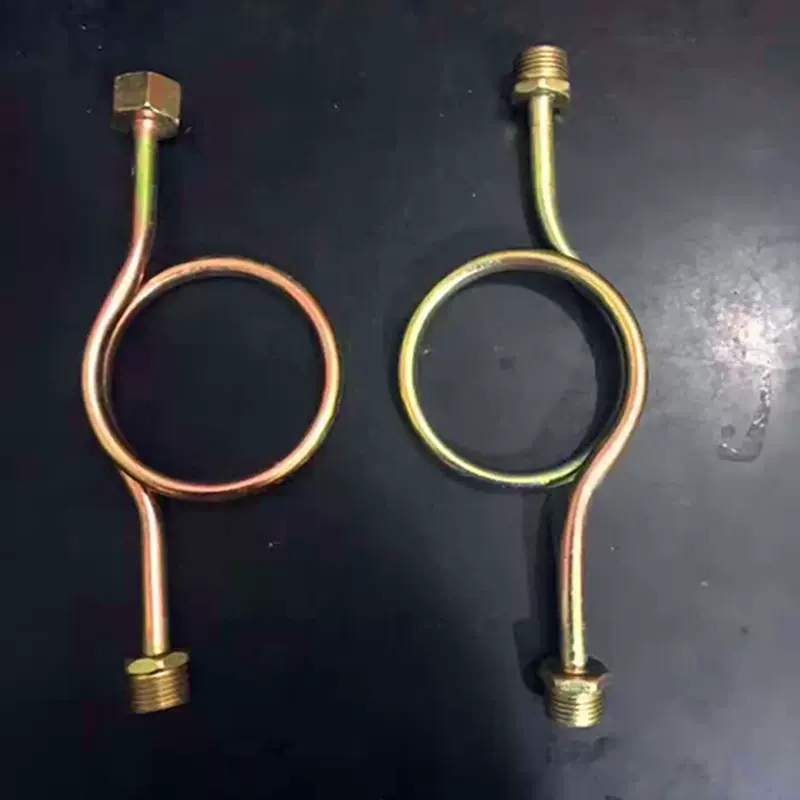 厂家直销表弯管压力表表弯两头内外丝铁镀锌表弯管