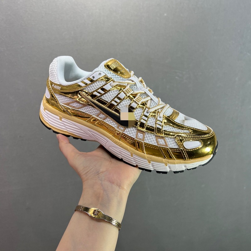 P6000 メンズスポーツシューズ夏のレトロランニングシューズスタイル通気性軽量クッション性お父さん靴男性と女性のスポーツシューズ|undefined