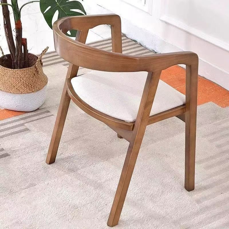 Leisure Solid Wood Dining Chair, Home Simple Armchair, Log Barrel Chair, Conference Office Chair, Hotel Restaurant Negotiation Chair