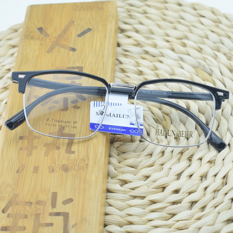 Wholesale new myopia glasses frame men's full frame non-magnetic titanium eyebrow frame glasses tr90 student glasses frame FC158 Wholesale new myopia glasses frame men's full frame non-magnetic titanium eyebrow frame glasses tr90 student glasses frame FC158