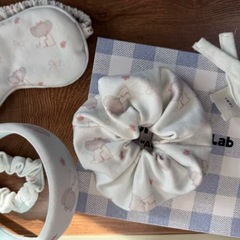 韩系新款可爱蓝色小象发圈发饰甜美少女心百搭新款发饰头饰小清新