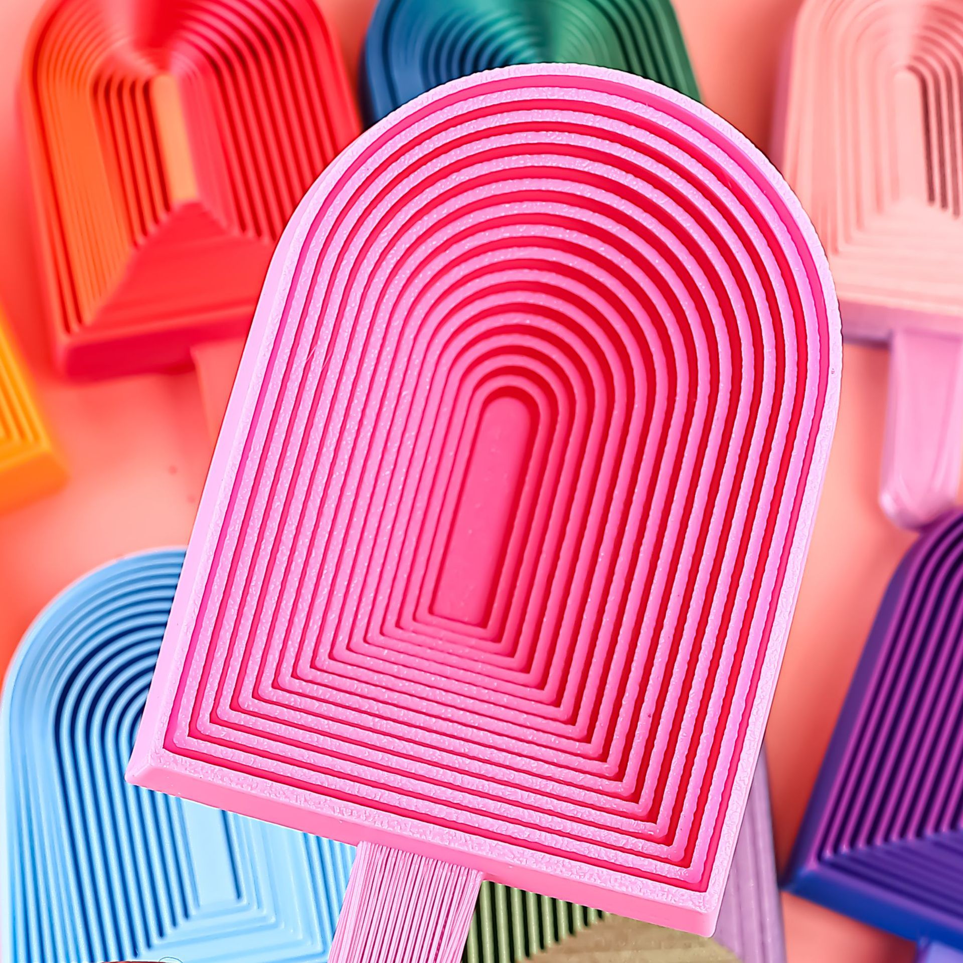 3D Printed Popsicle Tower Cross-Border Popular Movable Gradient Multi-Color Model Stall Night Market Toy Stress Relief Gift Wholesale