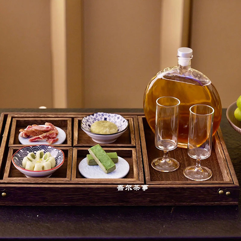 Tea House Tea Room Cold Extraction Tea Song Teapot High Temperature Resistant Accessories Set Chinese Refreshment Tray Tongmu Tea Tray suit