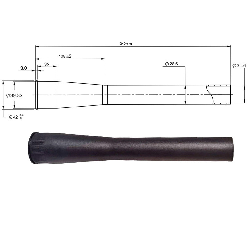 Bicicleta de montaña amortiguador de bicicleta horquilla delantera horquilla de aire horquilla de aceite aleación de aluminio 28,6*33,9mm tubo de cabeza de tubo vertical cónico