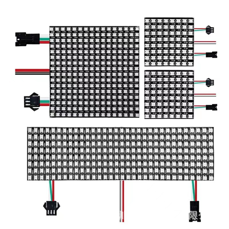WS2812像素屏8*8 /8*32/16*16矩阵5050rgb幻彩灯可编程5v柔性屏详情1