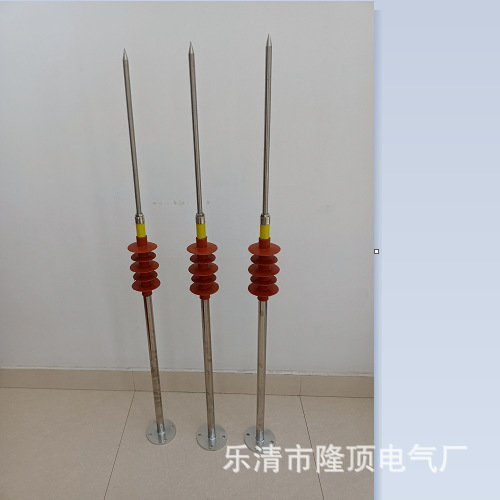 带防雨绝缘杆升级不锈钢避雷器1米 1.5米 2米 2.5米 3米高 接闪器