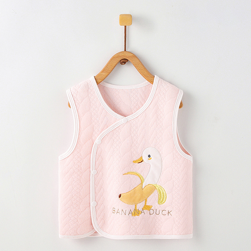Chaleco para niños otoño e invierno Bebé acolchado chaleco cálido niños y niñas estilo occidental ropa exterior chaleco ropa de otoño ropa de bebé