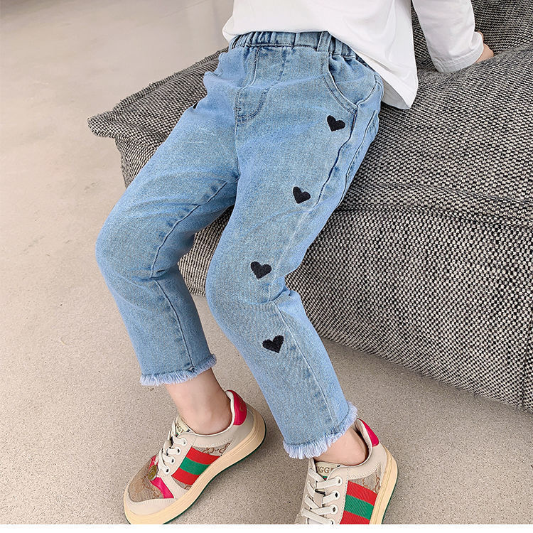 Jeans Ajustados para Niñas, Primavera-Otoño 2026, Nueva Colección de Primavera, Pantalones Rectos Cortos para Bebés