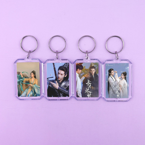 Chang Yue Jin Ming Luo Yunxi, Dan Tai Jin Bai Lu, Li Su Su Dual-Sided Photo Acrylic Keychain Bag Pendant Ring