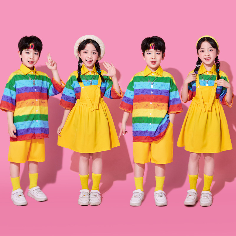 六一儿童节服装啦啦队演出服小学生运动会幼儿园毕业照男女童班服