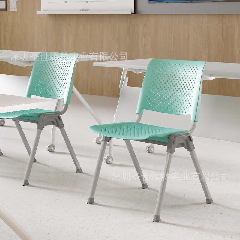 Fábrica directa de sala de reuniones de capacitación silla de recepción silla de respaldo silla de plástico simple ocio