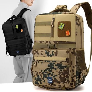 Outdoor Tactical Backpack Assault Bag Large Capacity Waterproof Mountaineering Travel Combat Bag Hiking Shoulder Sports Camouflage Back