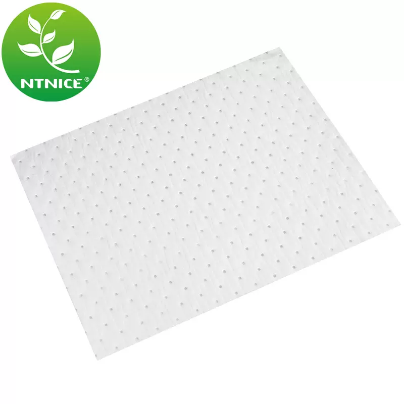 白色复合压点吸油棉 厂家直销吸附棉2mm吸油毡只吸油不吸水吸油垫