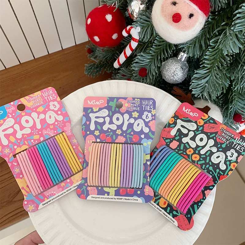 Детская безопасная прочная резинка для волос, эластичный аксессуар для волос, без повреждения волос