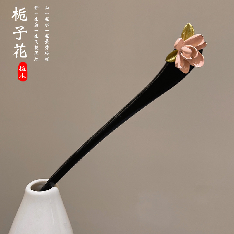 Orquídea de estilo antiguo broche de orquídea de franela nuevo estilo chino de primavera adornamiento de cabello temperamento disco broche de cabello simple broche nicho tocado