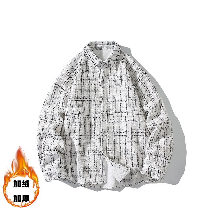 Autumn and Winter Japanese High-end Coat Men's Autumn American Boys plus size Jacket Tweed Lapel Clothes Autumn and Winter Japanese High-end Coat Men's Autumn American Boys plus size Jacket Tweed Lapel Clothes