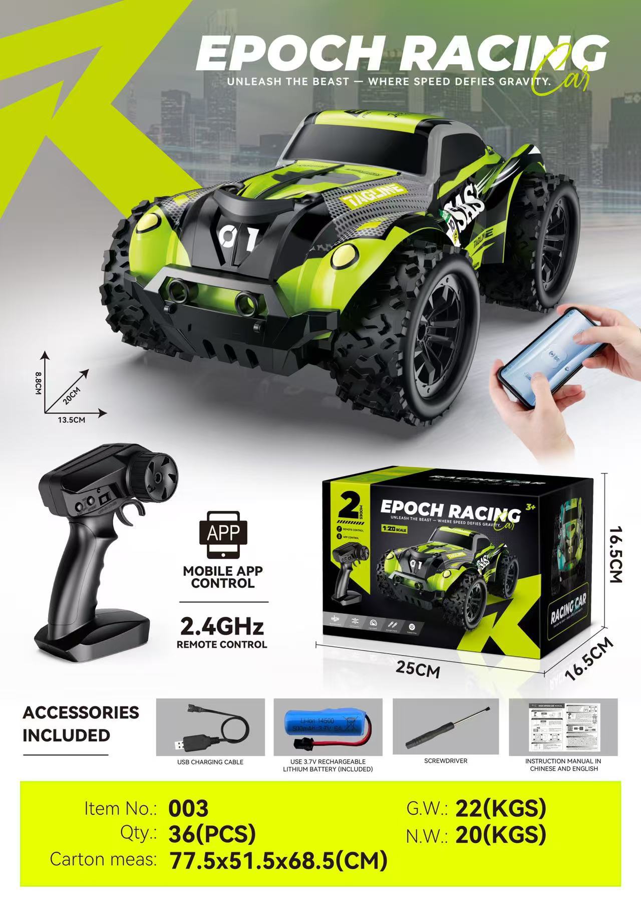 Vehículo todoterreno de control remoto transfronterizo 2.4G coche de alta velocidad de primera etapa carga niño RC juguete de control remoto al por mayor coche de control remoto para niños