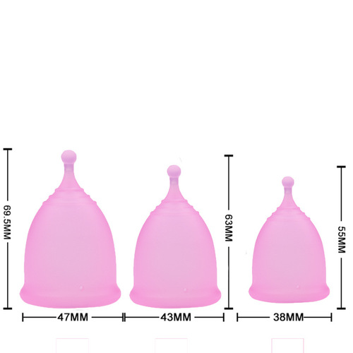Silicone Menstrual Cup Menstrual Cup Replacement of Sanitary Napkins and Tampons Silicone Menstrual Cup Set