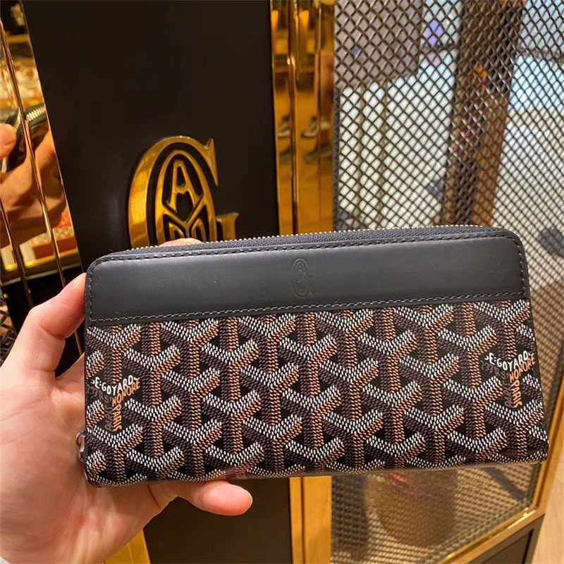 Кошелек Goya на молнии, длинный, большой вместимости, многофункциональный, деловой, унисекс, с отделением для монет, универсальный, клатч, модный.