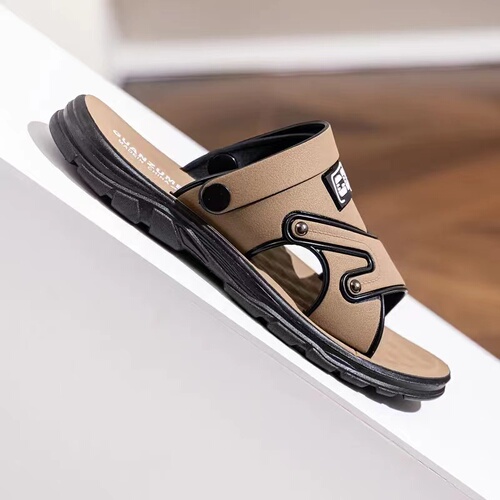 Men's Beach Sandals 2025 New Summer Outdoor Wear Waterproof Slip-Resistant Dual-Purpose Casual Thick Sole Slippers