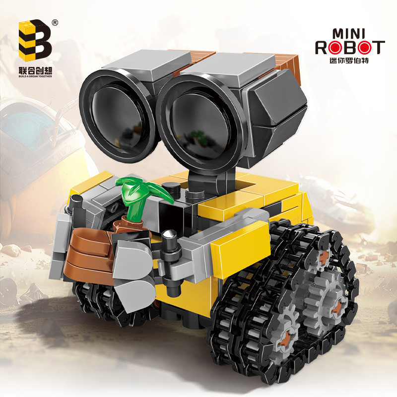 Children's Toys Small Wall-E Robot Assembly Small Particle Building Blocks Educational Educational Institution Wholesale Creative Assembly