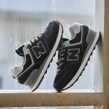 官方旗舰店正品574N字鞋秋冬男女情侣增高复古运动休闲鞋跑步鞋子
