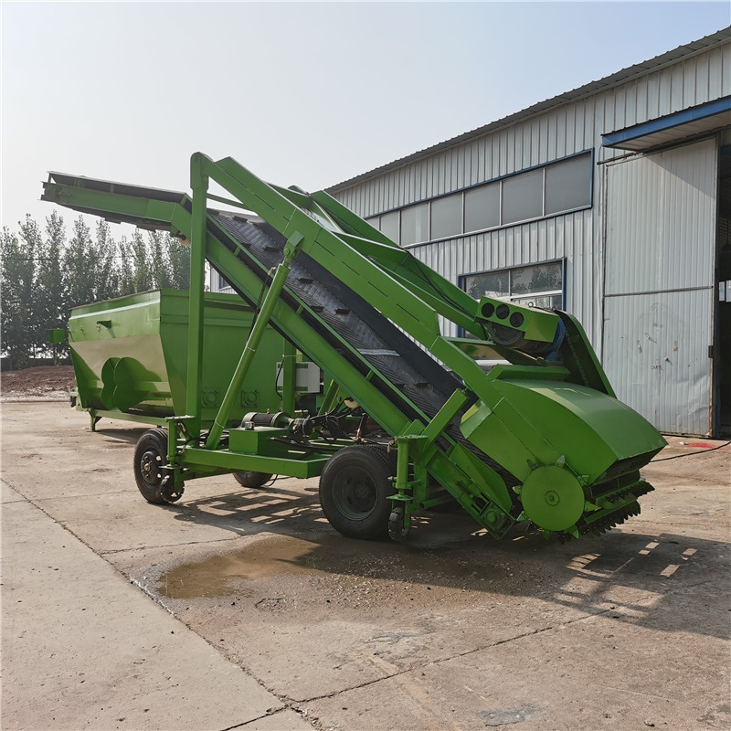 青贮草料池取料机厂家 牛羊草料装车抓料机 畜牧场横移式扒草机