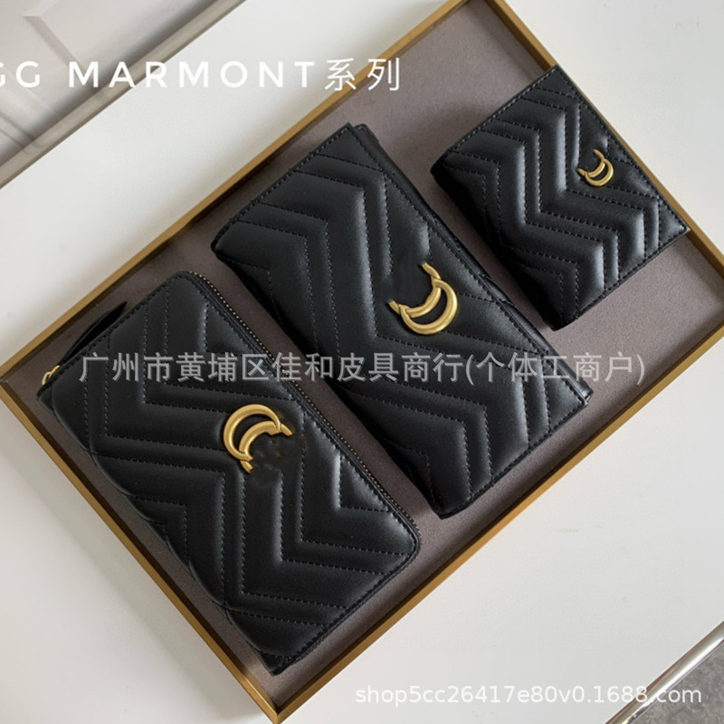 Gg Mormont Wallet Card Holder Cross-Border Coin Purse Long Clip Bag Multi-Functional Universal Wallet Same Style for Men and Women