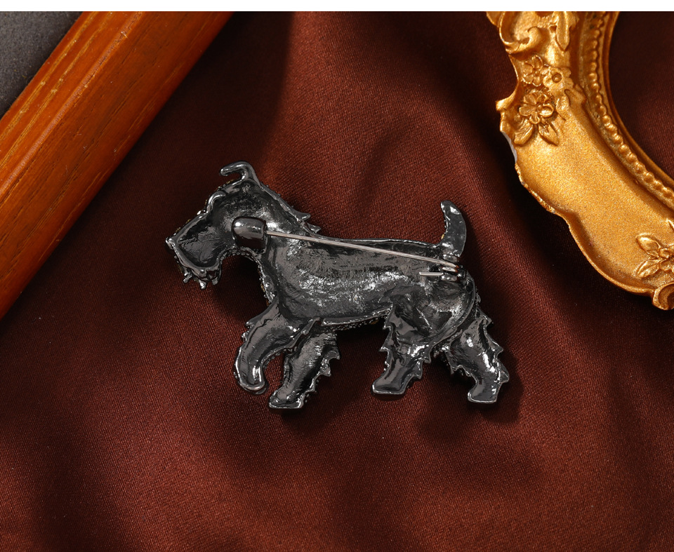 25g Weight Brooches Classification Holiday, Banquet Occasion Alloy Material Animal, Dog Pattern Unisex Gender Glam, Cute, Retro Style Glam Cute Retro Pin Animal Dog Alloy Unisex Brooches 9