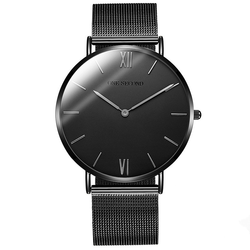 Men's Japanese woven waterproof quartz watch stainless steel