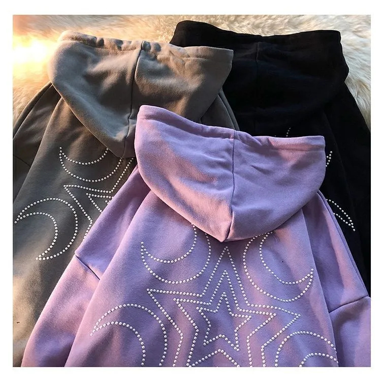 Trendy Marka Mektup Fermuarlı Sweatshirt Kişiselleştirilmiş Basit Baskılı Kapüşonlu Üst Unisex Hırka Şık Ceket_voghion.com