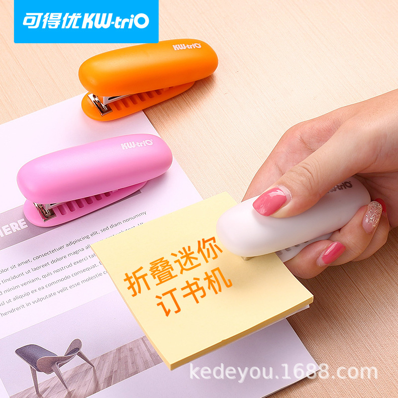 Kedeyu 55G1 mini grapadora portátil 24/7 grapadora de 20 páginas