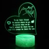 Balloon for mother's day, creative table lamp, LED colorful touch night light, 3D, creative gift