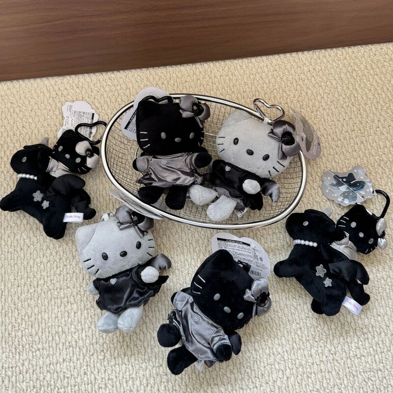 Cute NIC Black Angel Demon Kitty Cat Plush Toy Bag Pendant Pegasus Unicorn Girl's Gift Cute NIC Black Angel Demon Kitty Cat Plush Toy Bag Pendant Pegasus Unicorn Girl's Gift