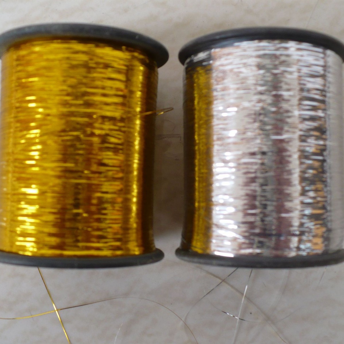 金色扁平银色扁平拉丝片白色透明玩具动物仿真假毛丝彩色扁平亮丝