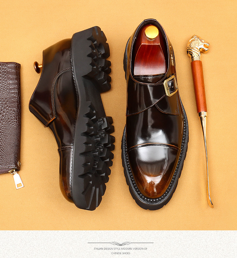 Heißer verkauf high-grade patent leder glänzend leder schuhe männer schaffell innen leder drei-joint dicken sohlen formale tragen Mengke schuhe_voghion.com