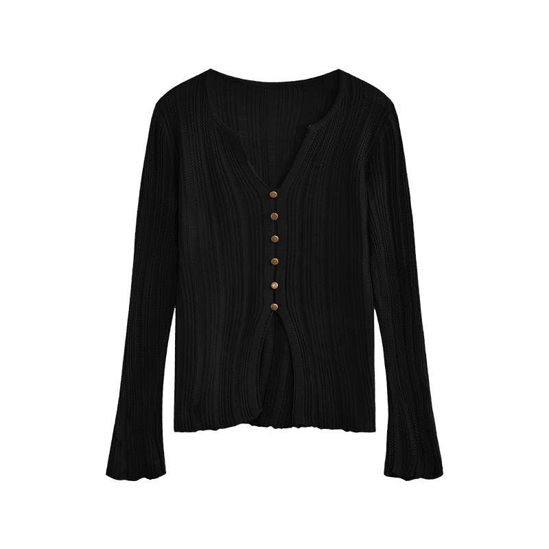 Autumn knitted base thin sweater