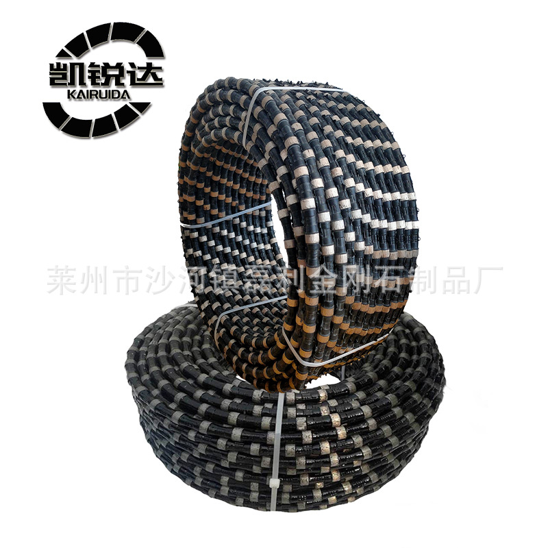 凯锐达厂家供应切割生铁绳 切割玻璃钢瓦 铜金刚石串珠绳